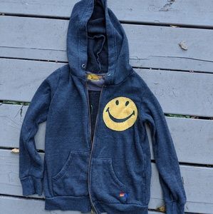 Aviator Nation Smiley Kids Hoodie - size 8